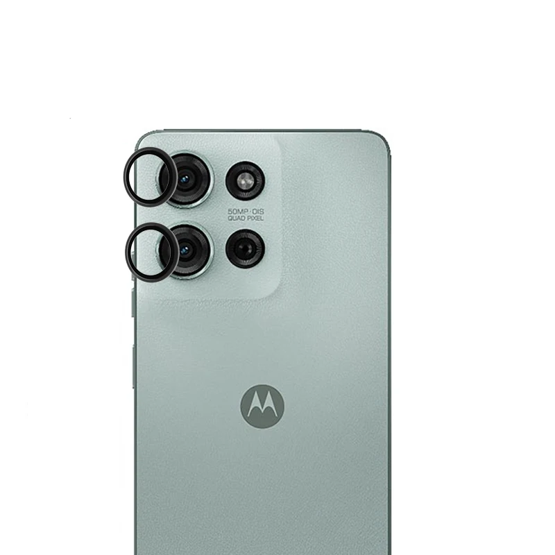 Rear Camera Protector Glass For Motorola Moto G75 5G Metal Ring Camera Protectors For Moto G 75 Lens Film Glass - Image 3