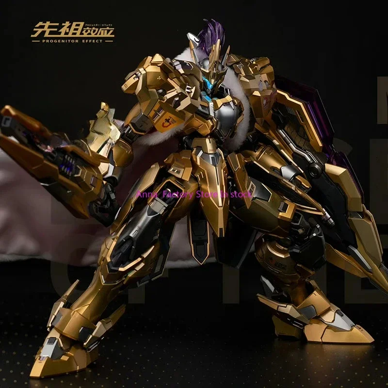 [In-Stock]MOSHOWTOYS Progenitor Effect Lancelot Of The Lake HT MCT-E02 Black Gold Alloy Action Figure Metal Mecha Toy 1/72