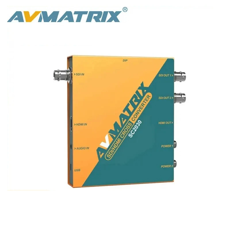 AVMATRIX SC2030 SDI to HDMI Signal Converter, 3G-SDI HDMI SDI Scaling Canape Convertible ModeFrequency Converter Cross Converte