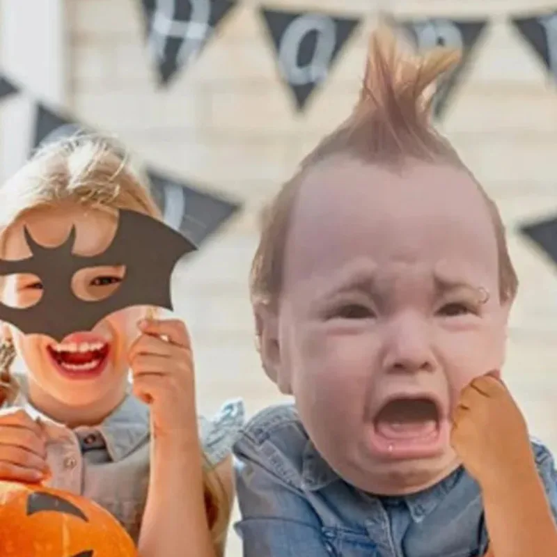 

Halloween Crying Punk Baby Masque Party Originality Personality Latex Mask Performance Prop Decoration Children Birthday Gift