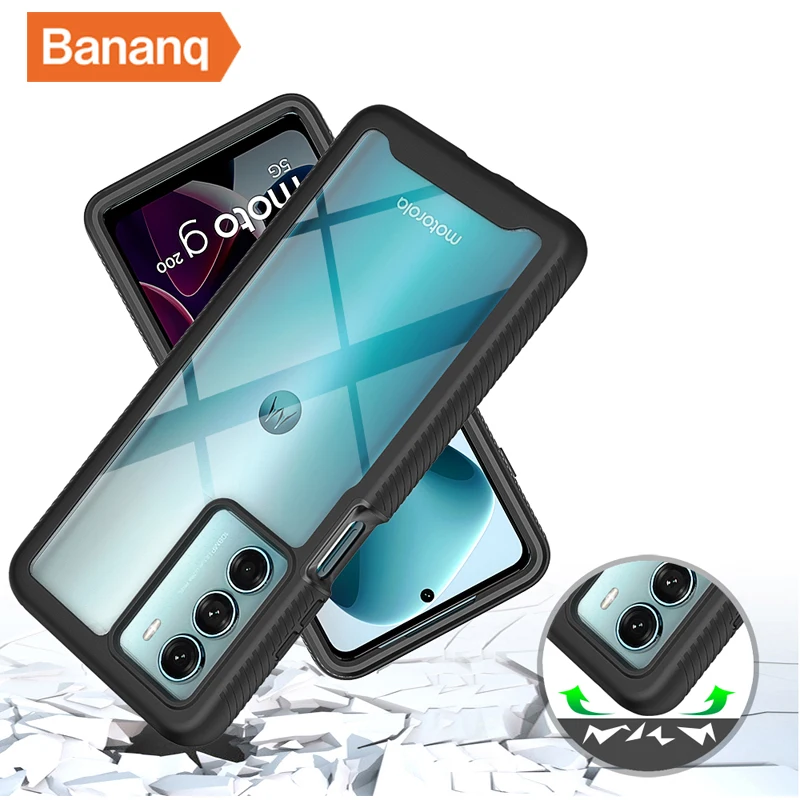 Bananq All Inclusive Case For Motorola E7 E7i E20 E32 Edge S 20 Lite 30 Pro G Play G Stylus 5G G Power G Pure Cover