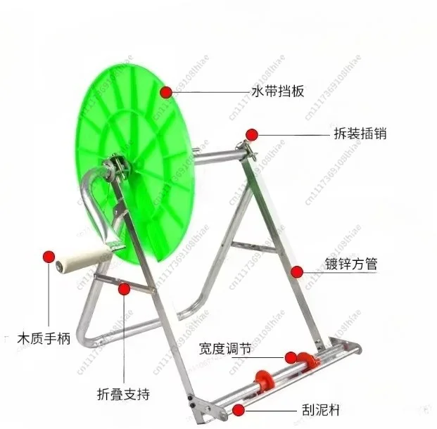 New Water Hose Artifact Retractor Agricultural Irrigation Water Pipe Retractor Retractor Closing Machine Folding 100 Meters