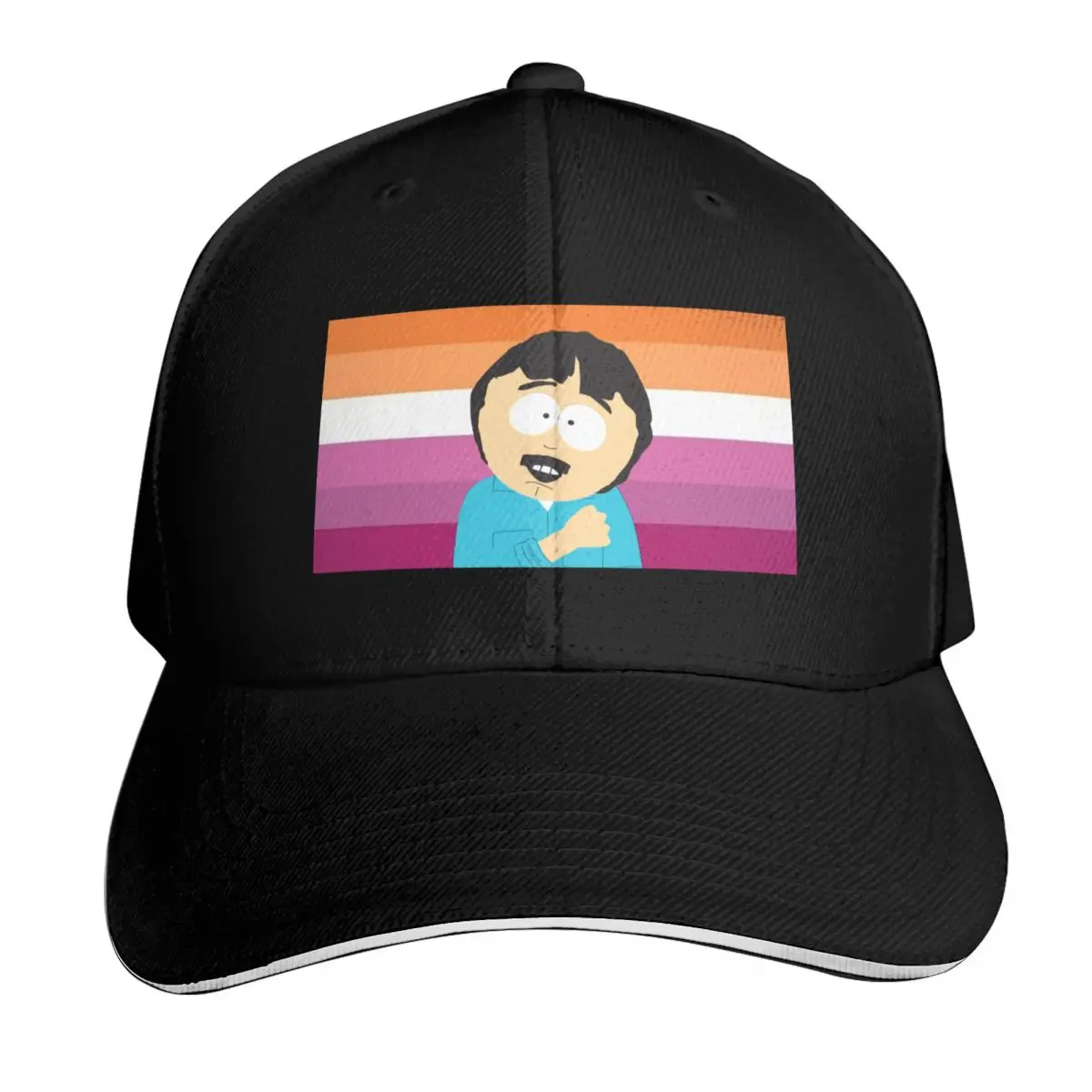Saphic Randy Marsh Baseball Cap Streetwear Hip Hop Trendy Vintage Retro Embroidered Lightweight Packable