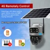 V380 デュアルレンズ 4 グラムカメラソーラー PIR 人体検出ナイトビジョン防水セキュリティビデオ IP カマラ 8MP 4K バッテリー CCTV モニター 6