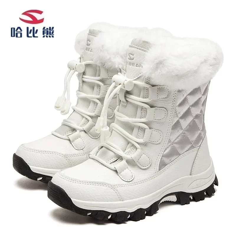 Children Snow Boots Winter Girls and Boys Plush Shoes Kids for Toddlers High Quality 4-15y EUR SIZE 28-36#AW7772