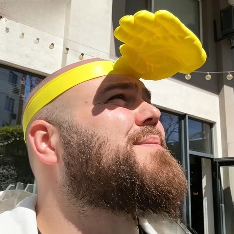 Funny  Giant Hand Sun Visor Hat  Creative UV Protection Cap for Women Men  Outdoor for Festival Party Gift Novelty Photo Prop