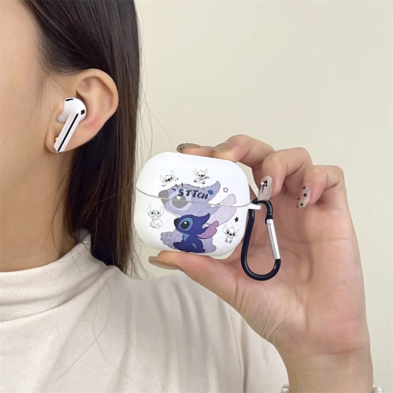 Cute Matte Stitch Case for Samsung Galaxy Buds 3 Headphone Case Cartoon Earphone Bag for Galaxy Buds3 Pro