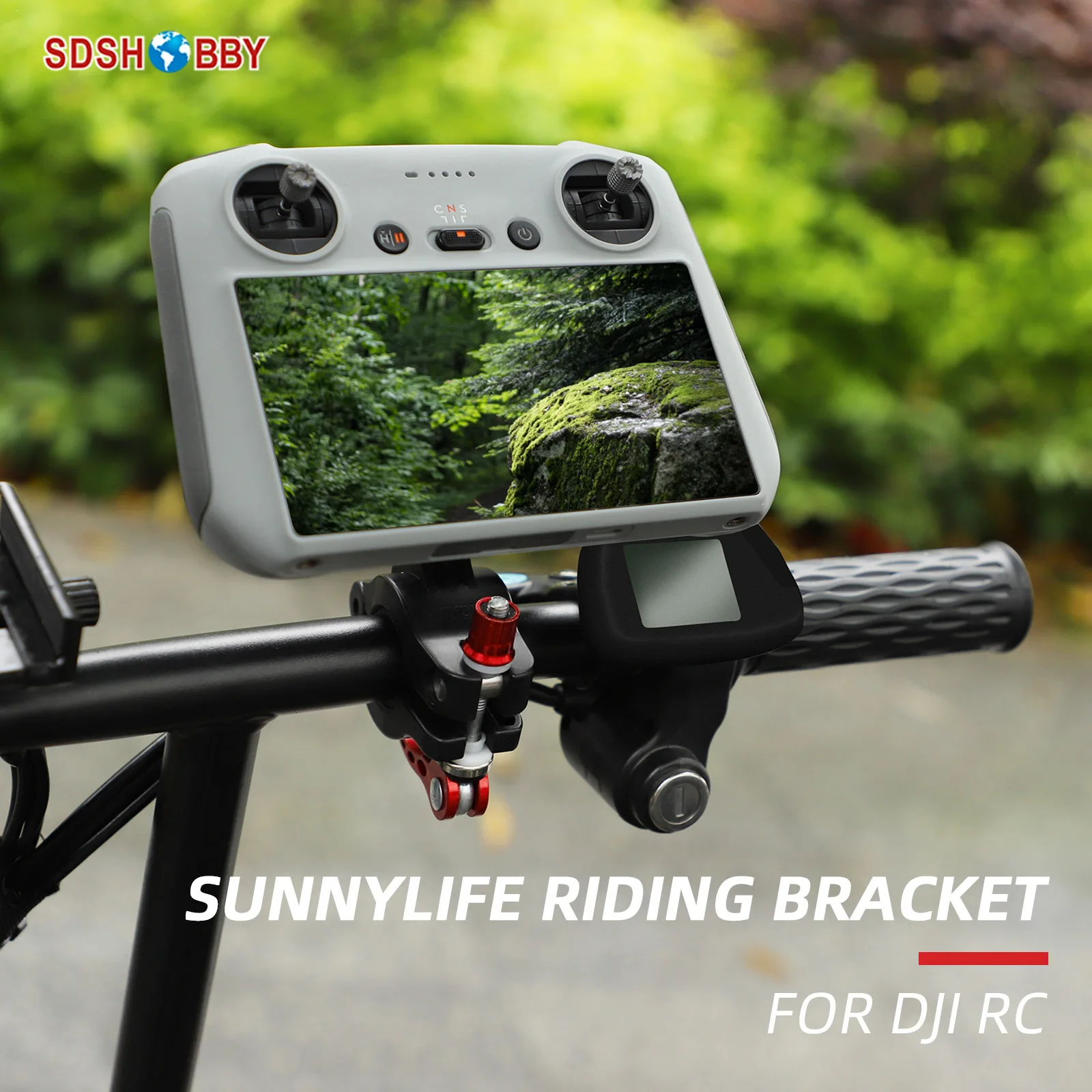 

Sunnylife Remote Controller Holder on Bicycle Following Shot Action Camera Bracket Mount for Mini 3 Pro DJI RC