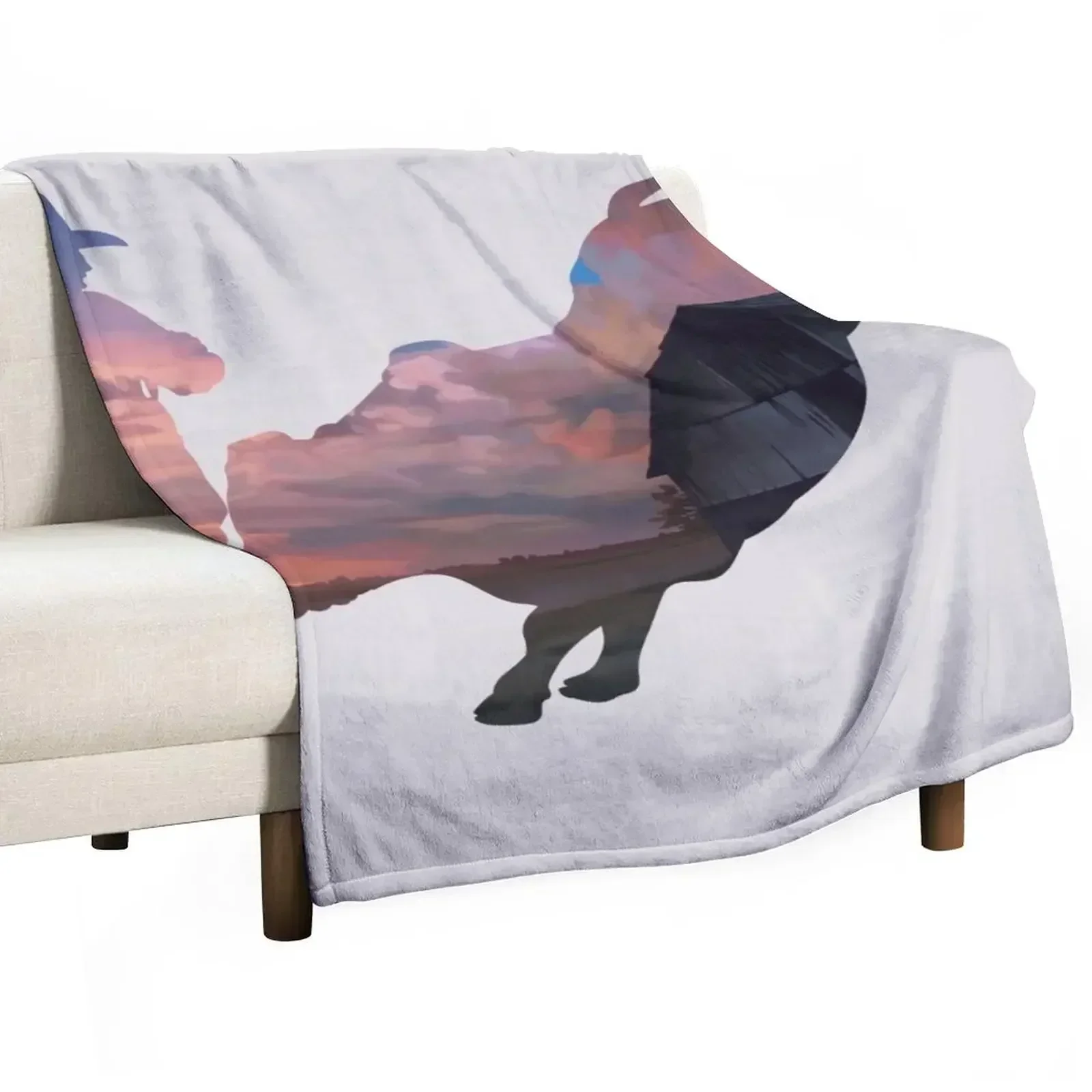 

Rodeo Clown 1: Farm Sunset Throw Blanket Thermal Blankets For Sofas manga Blankets Sofas Of Decoration Blankets