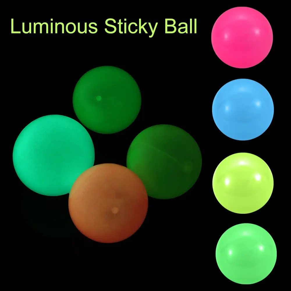 Luminous Kids Toys Relief Toy Decompression Balls Target Ball Stress Relief Toy Sticky Ball