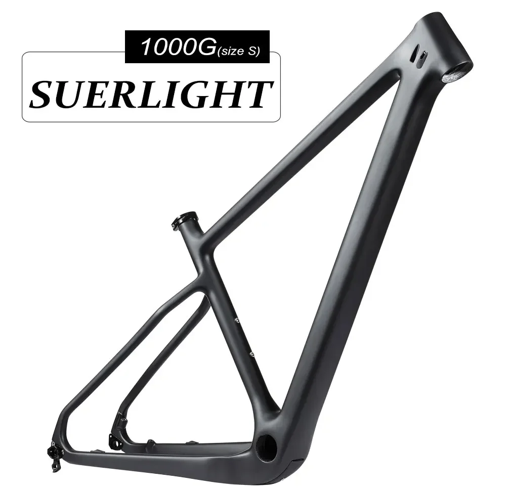 

T1000 Carbon Hardtail MTB Frame - 29er XC Bike Frameset with Internal Routing PF30 BB 142/135mm Rear Disc Brake Compatible