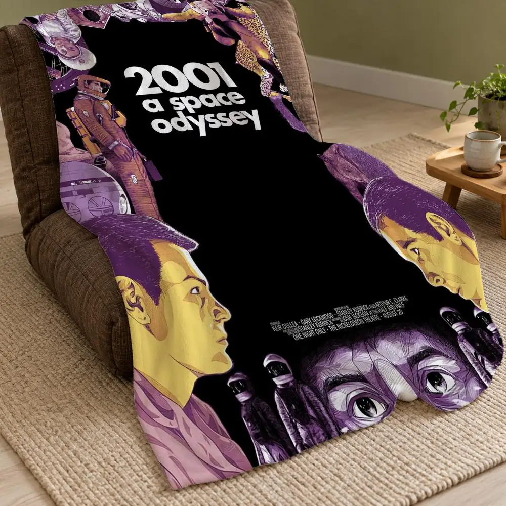 2001 A Space Odyssey Throw Double Sided Flannel Throw Blanket Soft Warm Washable Home Decor
