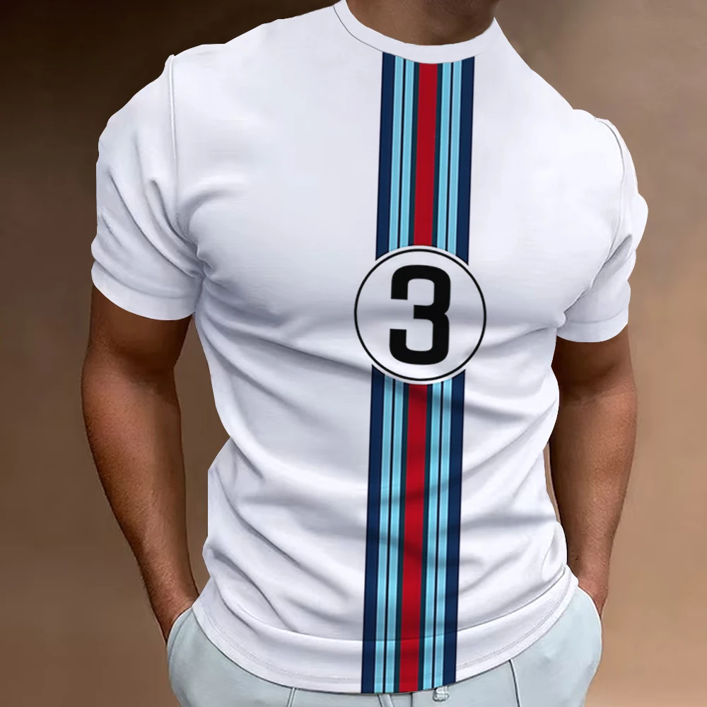 

New Fashion Striped T-Shirts For Men 3D 53 Printed Pattern Short Sleeve Tees Summer Casual T-Shirt Men Simple Streetwear Tops