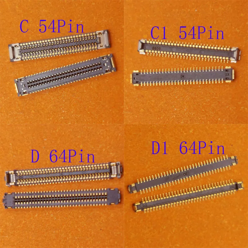 1-50Pcs Charger Lcd Display Screen Plug Usb FPC Connector For Samsung Galaxy A50 A505 S10 Lite G770F A50S A507 34 40 54 64 Pin