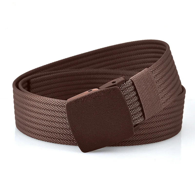 Herrengürtel, modisch, Unisex, Jeansgürtel, verstellbarer Gürtel, Herren, Outdoor, Reisen, taktischer Taillengürtel mit Kunststoffschnalle für Hosen, 120 cm – Detail 7