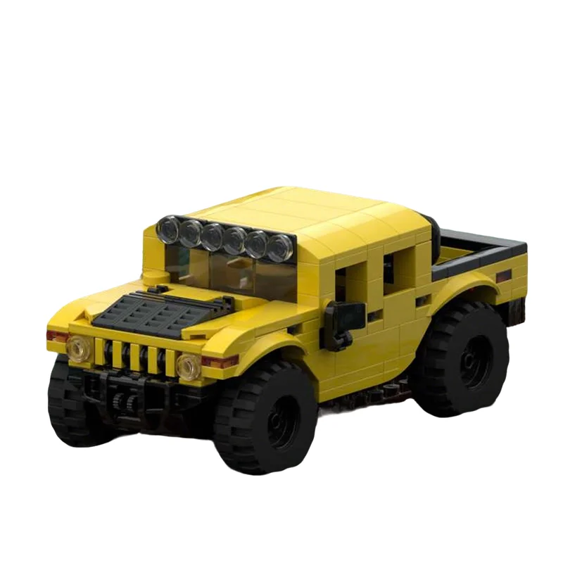 276 stks MOC Stad Verkeer HUMMER Model Bouwstenen Kerstcadeau Constructie Monteren DIY Creatief Onderwijs Baksteen Speelgoed Idee