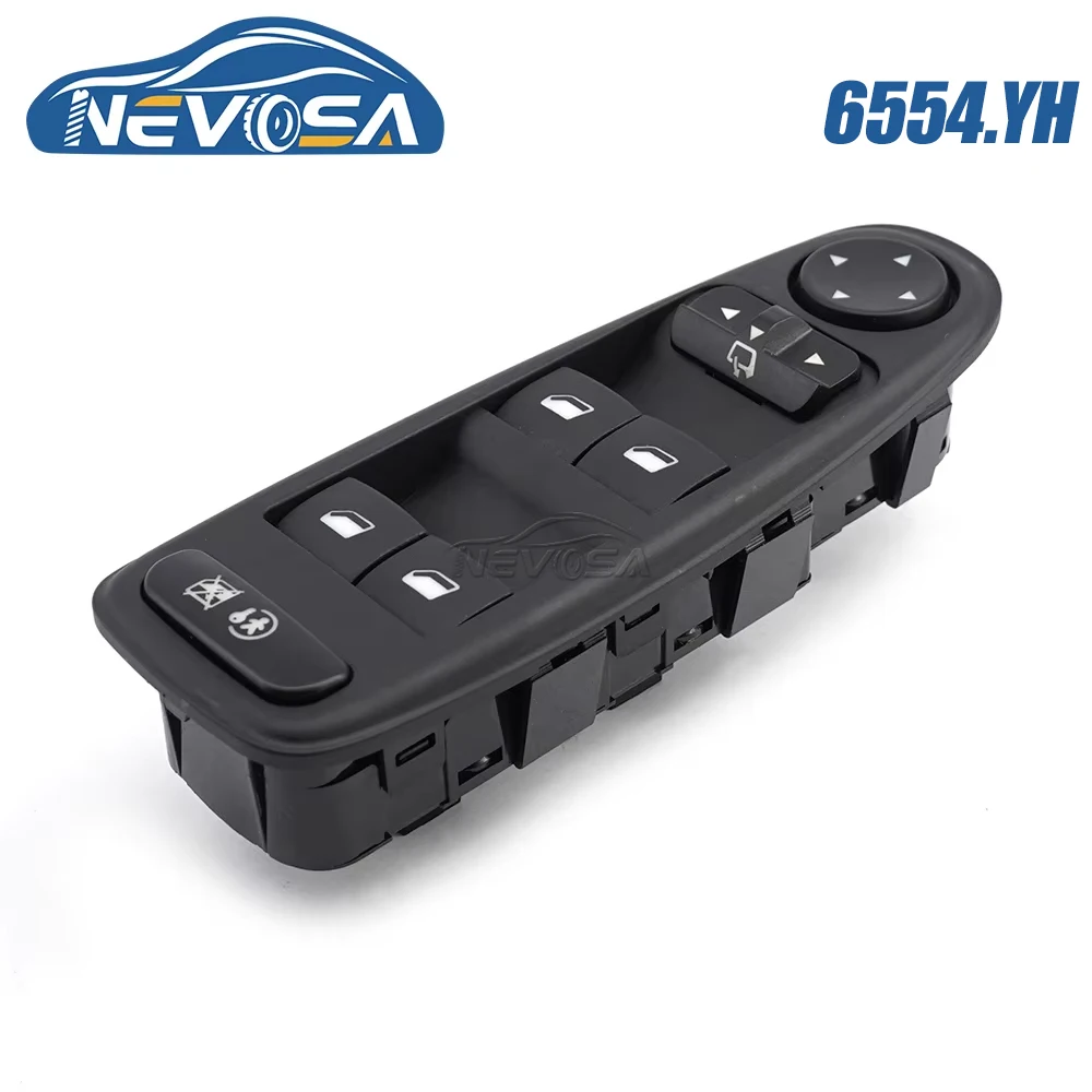 

NEVOSA 6554.YH Master Power Window Mirror Control Button With Folding For Citroen C4 Grand Picasso 2007 2014 6554YH 96639383ZD