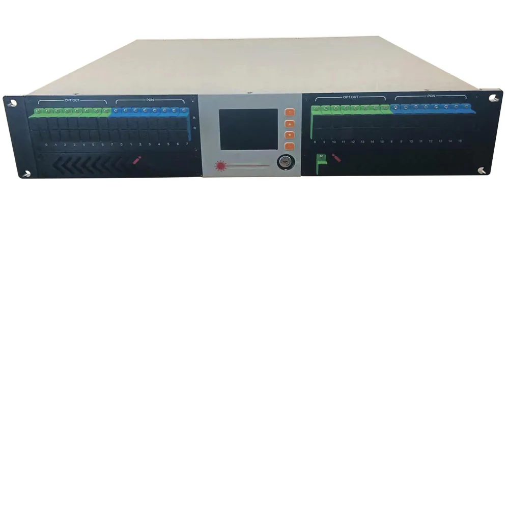 EDFA 32X23db + WDM ความยาวคลื่น Division Multiplexing 2U High Power Erbium/Yb Doped Fiber Amplifier