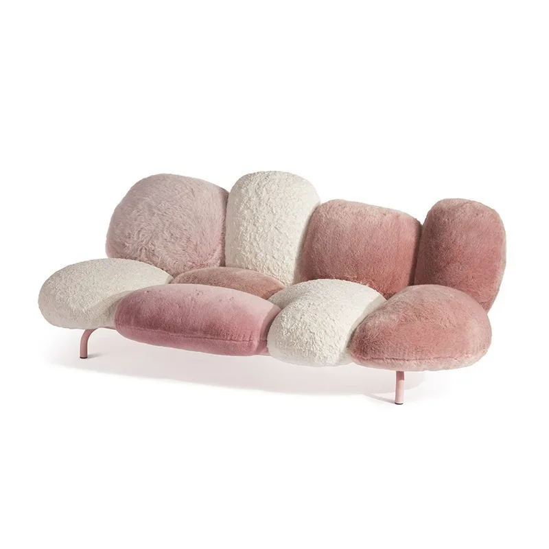 

Plush puff sofa