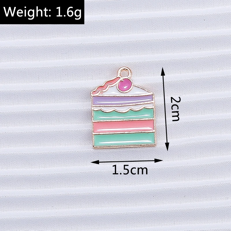 10 Stück Mix süße Sommergetränk Charms Emaille Eis Popsicle Charms Anhänger für Schmuckherstellung DIY Ohrringe Halskette Handwerk Geschenk – Detail 21