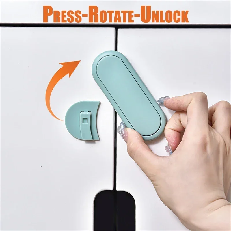 

Baby Refrigerator Drawer Locks, Anti-Pinch Hand Lock, Kids Safety Cabinet Door Locks, Multifunctional