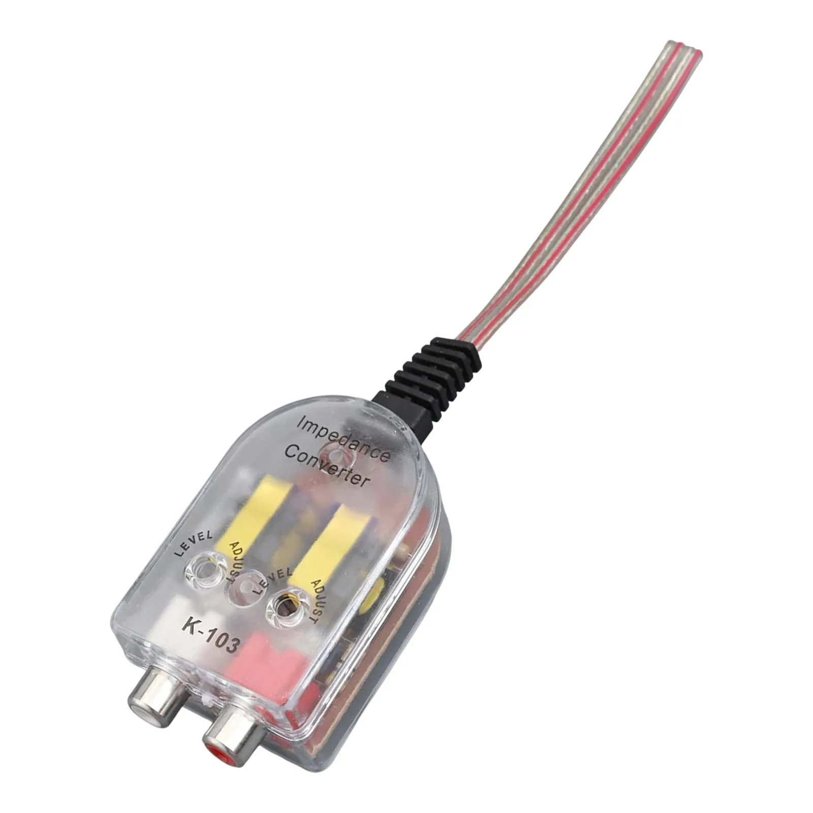 For Car Interior Car For Stereos -RCA Converter Adjustable -RCA Converter Transformer Coupling Adjustable Output Sensitivity