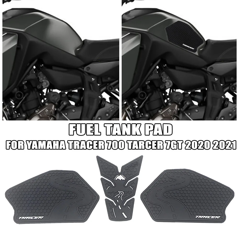 Fit For Yamaha TRACER700 Tracer 700 Tracer 7 GT 2020 2021 Side Fuel Tank pad Tank Pads Protector Stickers Knee Grip Traction Pad