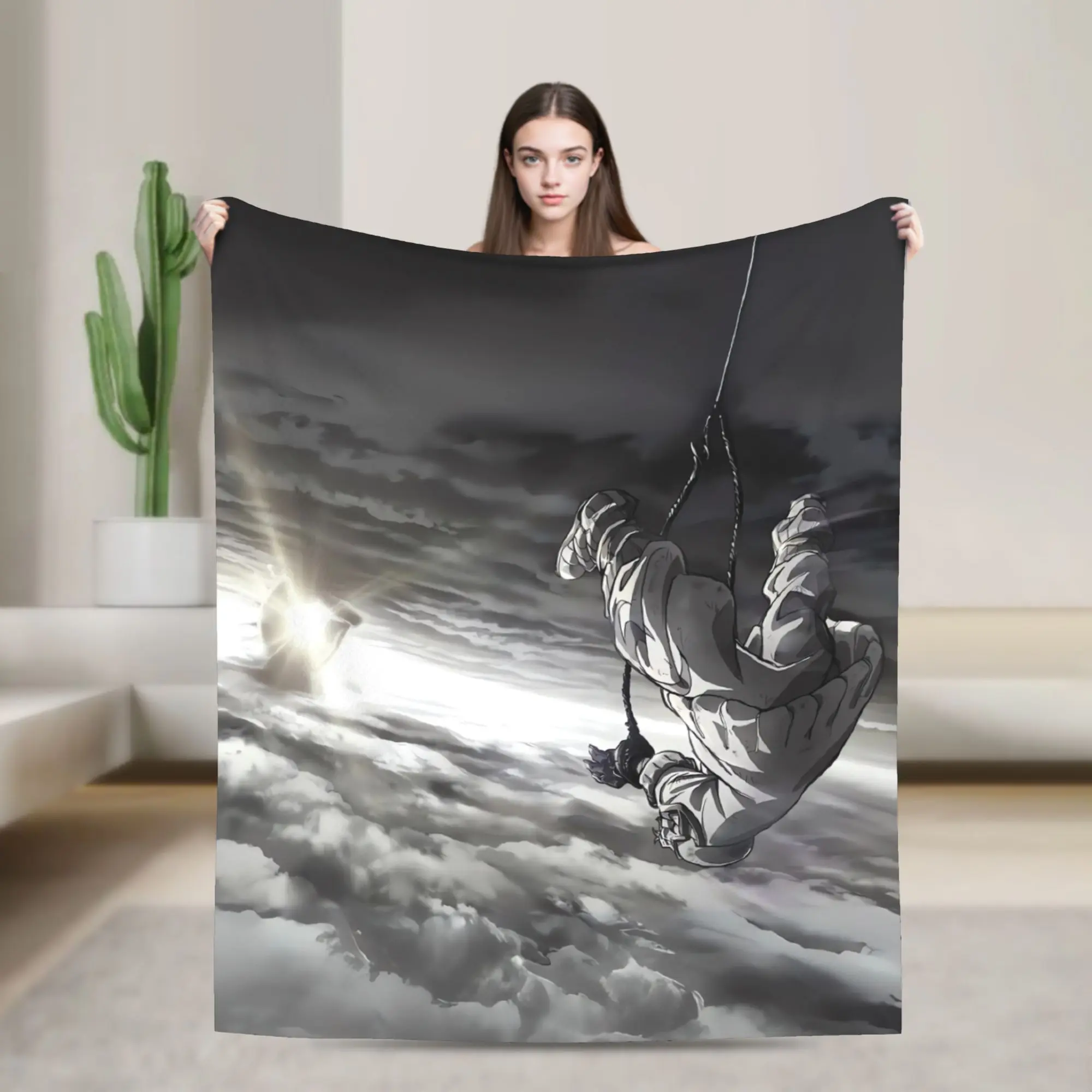 

Одеяло Gachiakutas в стиле аниме, качественное теплое мягкое одеяло, осеннее одеяло для пикника, дивана, стула, забавное покрывало