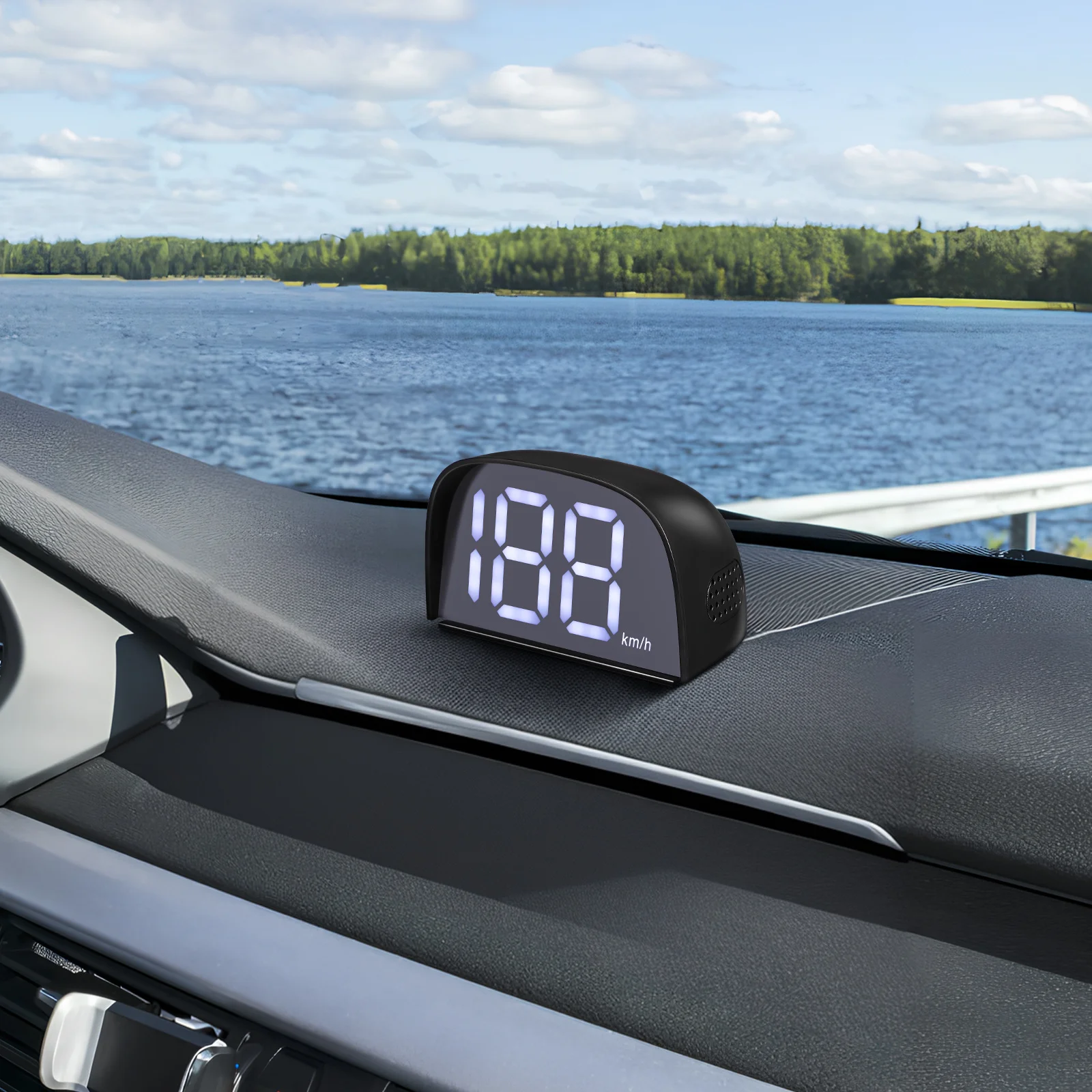 

Car Speedometer Digital Display Brightness Adjustable Auto Speedometer Universal Speed Meter For Car Truck Bus Dashboard