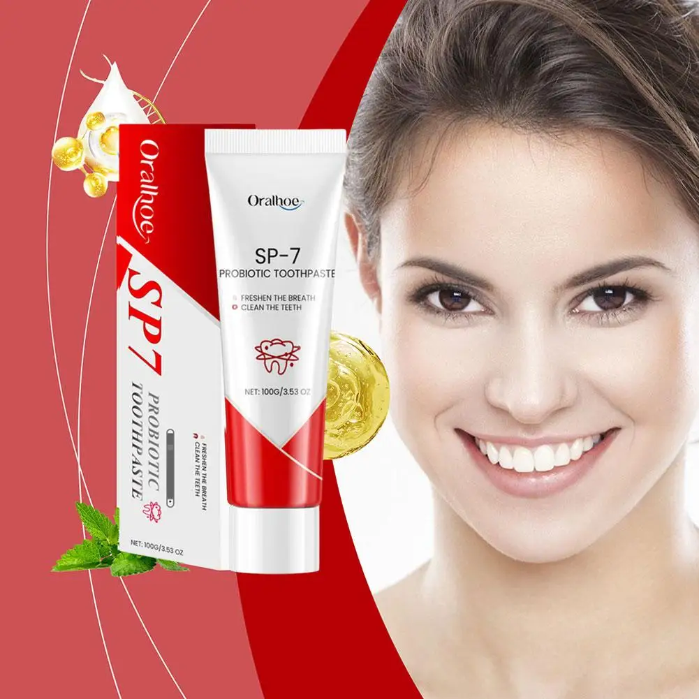 Probiotic Toothpaste SP-7 Whitening Tooth Remove Plaque Stains Teeth Whitener Oral Hygiene Clean Fresh Breath Denta 100g