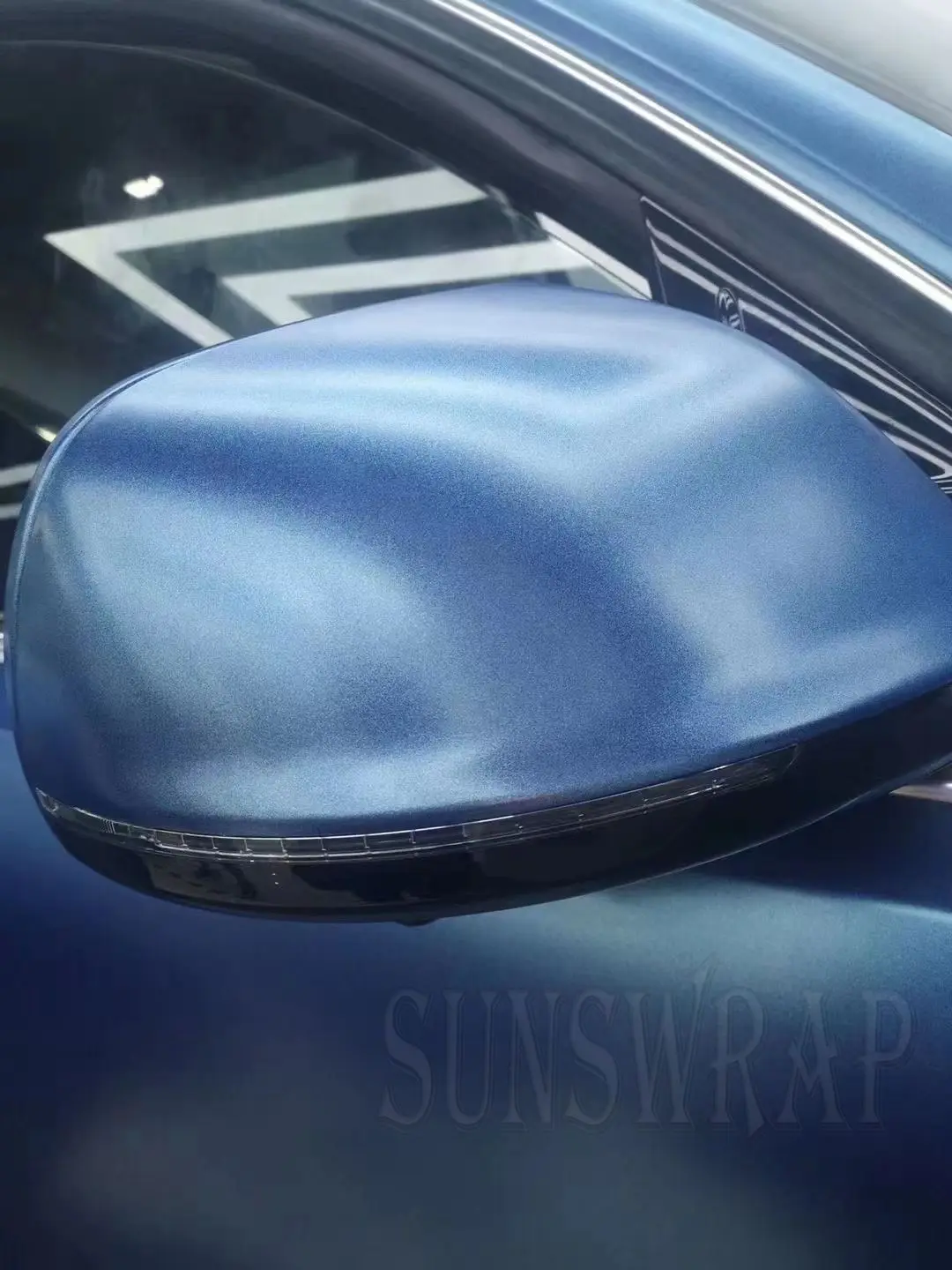 1.52*18m Matte Heavy Metal Crystal Blue Vinyl Stickers Metallic Blue Vinyl Wrap Foile Sheets For Car Decoration