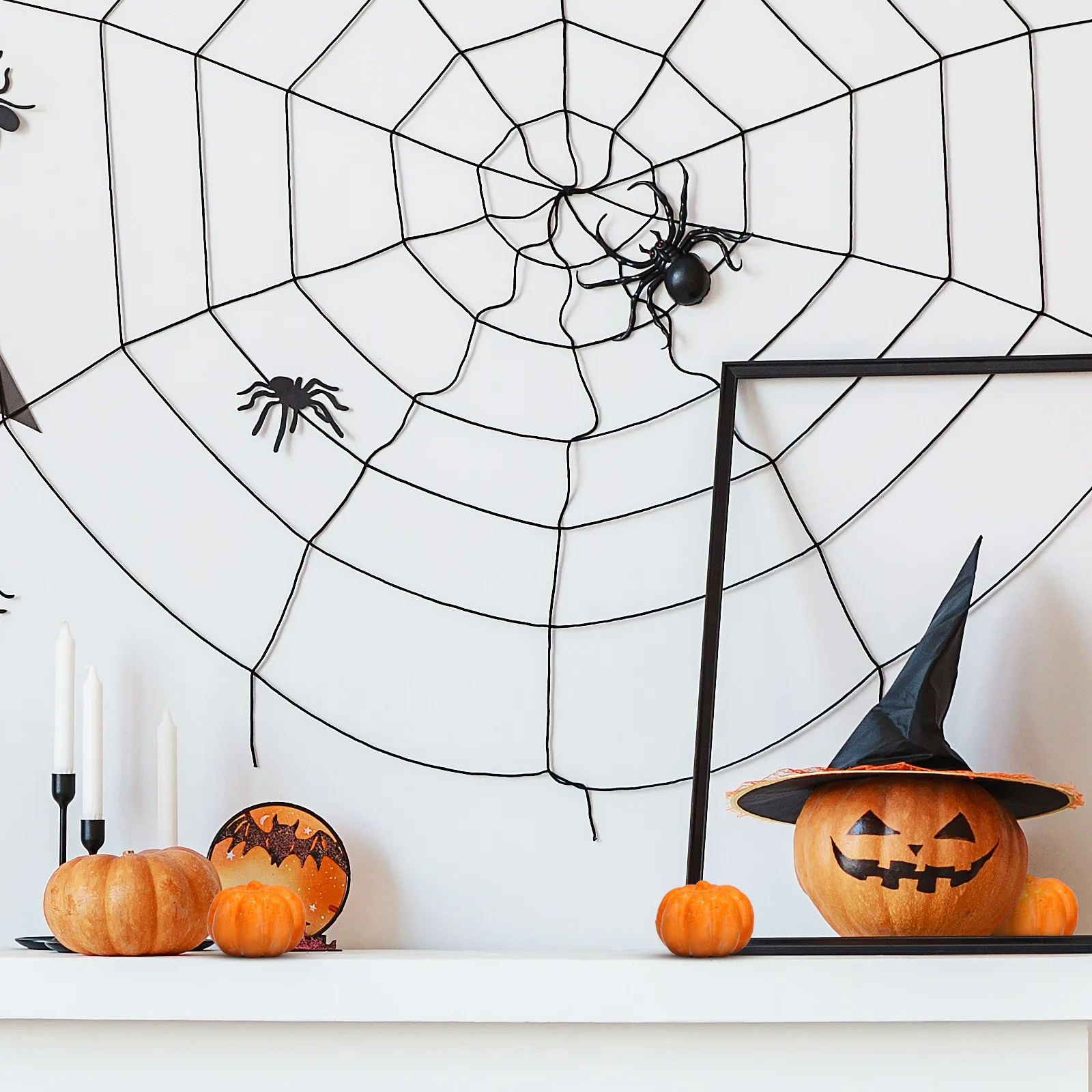 

20pcs Simulation Pumpkin Decor White Embryo Diy Halloween Craft Materials Party Ornament Children Harvest Decoration