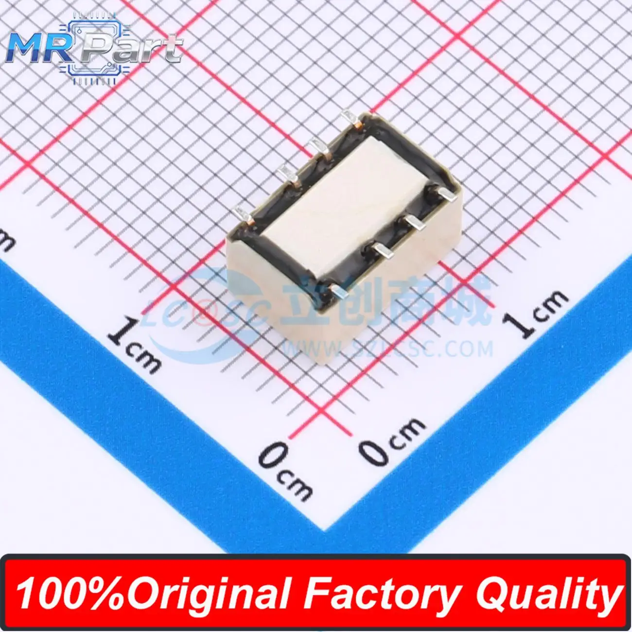 5Pieces HFD4/3-SR DC3V Ultra-small Relay Coil Voltage 3V Two-group Conversion Double Pole Double Throw DPDT/2C SMD-8Pin HFD4/3-S