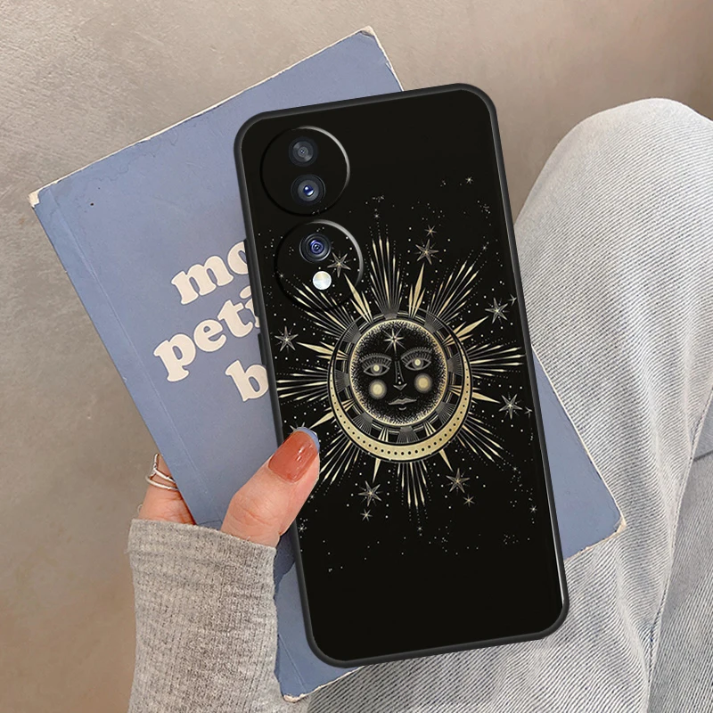حافظة SUN AND MOON Mystic Zodiac لهاتف Honor Magic 8 Pro 5 6 7 Lite لهاتف Honor 200 400 90 70 50 X8a X8b X9a X9b X9c #3