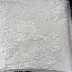 Jacquard Fabric Beige Pure Cotton Overcoat Clothing Dress Apparel Sewing Fabrics Diy Cotton Material Wholesale Cloth