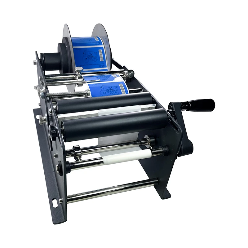 Small Manual Hand-operated Round Plastic Round Bottle Label Sticker Labeling Machine