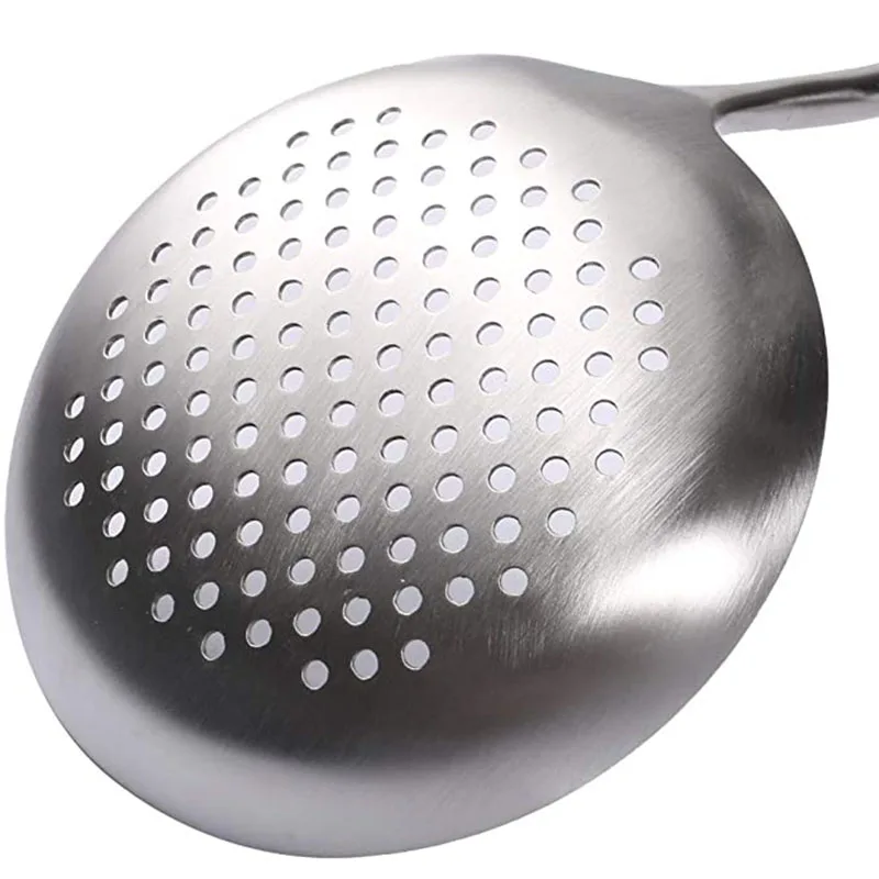 Stainless Steel Cooking Utensils – Kitchen Shovel Fish Turner Soup Spoon Pasta Server Strainer, Cooking Tools Cookware