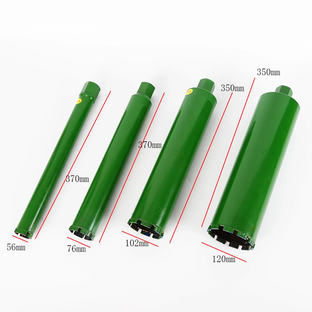 4 pezzi set di punte per carotaggio diamantato bagnato set di punte per carotaggio di granito per mattoni di cemento 2.2 '' 3 '' 4 '' 5 '' per forare fori in calcestruzzo duro