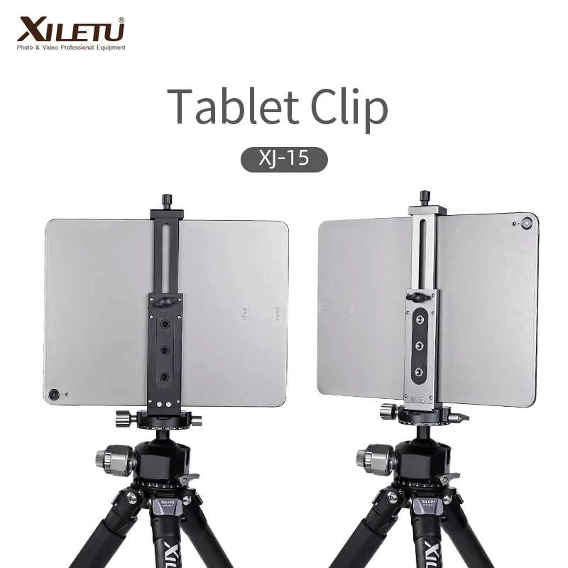 Universal Aluminum Alloy Phablet Holder Clip Tripod Adjustable Stand for Phone Ipro Tablet Laptop Stand  Ipad Pro 12.9 Tablet