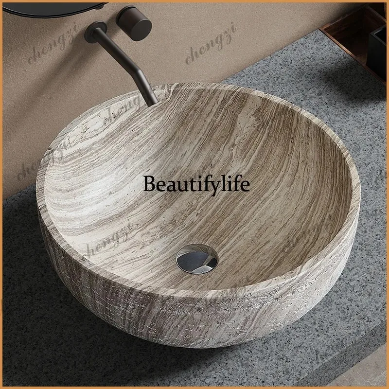 K153  medieval style small size wash basin on top basin household retro Chinese creative Nordic style bathroom basin
