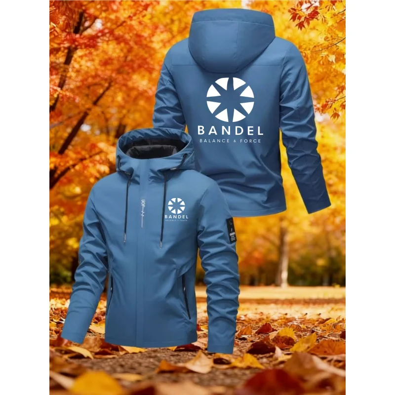 Men's windproof and waterproof jacket Bandel Balance Force Logo print Spring and Autumn Outdoor Commuting