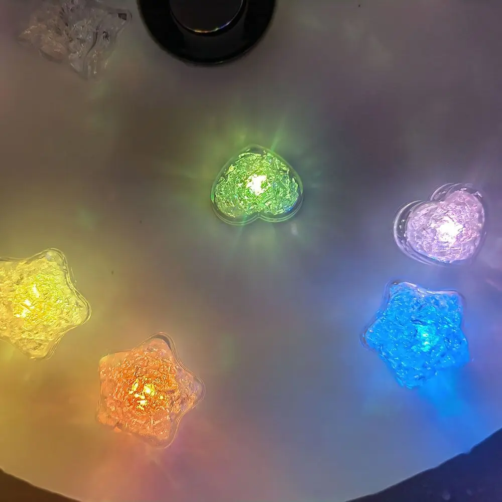 12pcs/box Water Induction Design Induction LED Glowing Star Bath Excellent Waterproof Performance Waterproof Shower