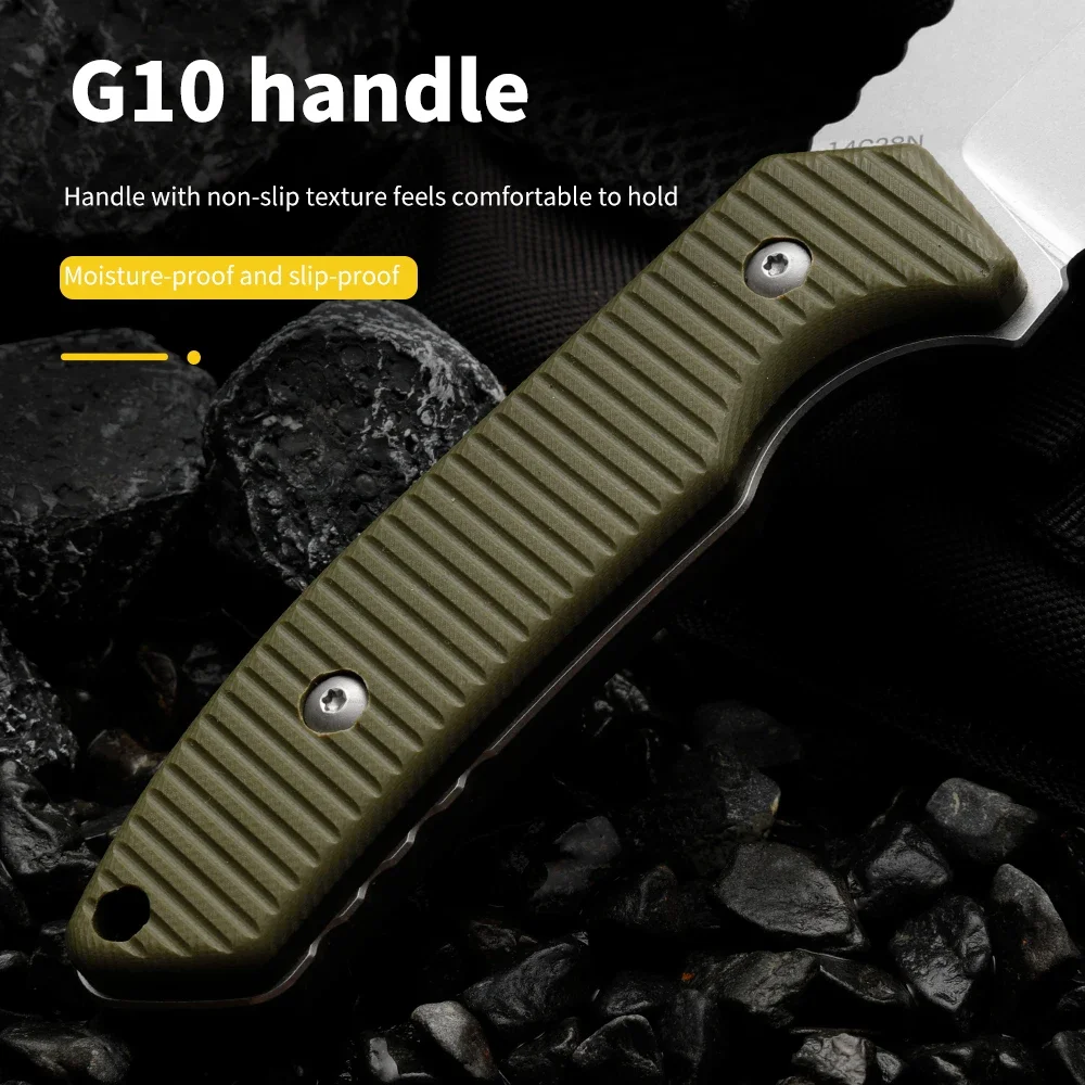 High quality multifunctional fixed blade - outdoor camping, rescue, and emergency survival knife, men's gift