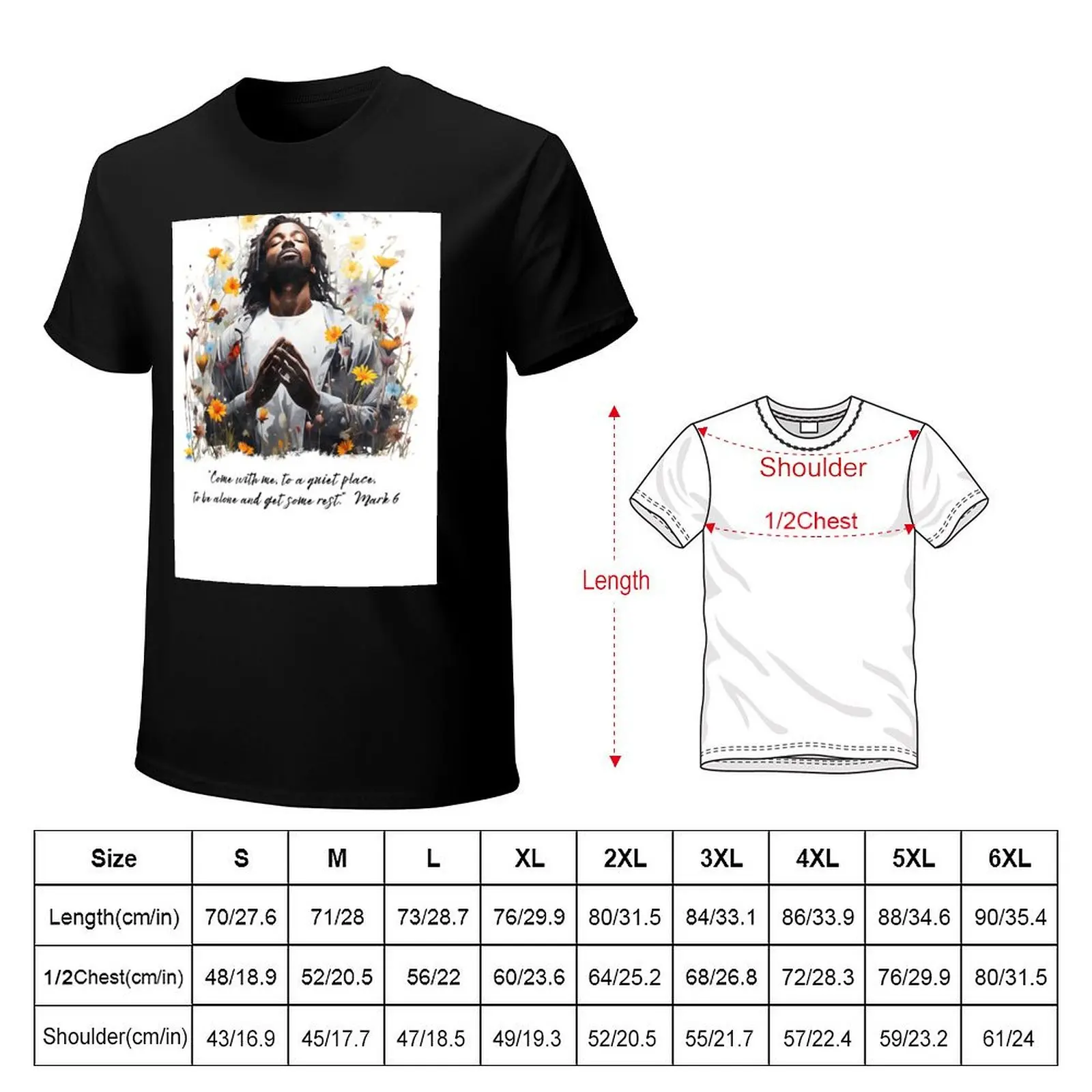 Go to the quiet place and get some rest - Mark 6 T-Shirt man t shirt summer T-Shirt