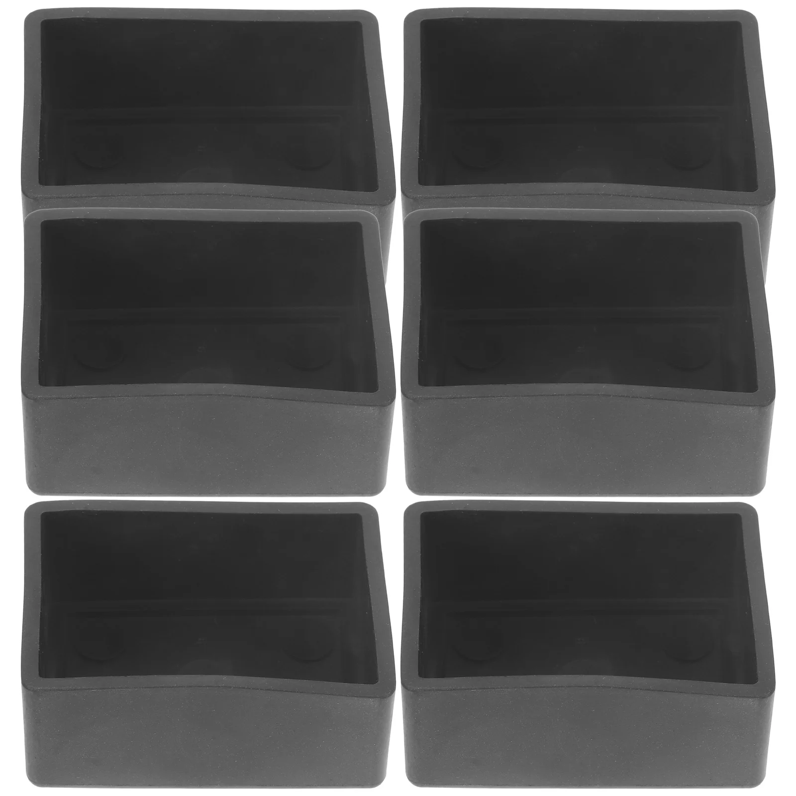 

8Pcs Chair Leg Covers Furniture Table Feet Protectors Soft Rectangular Foot Caps Anti-Scratch Pads for Office Home School