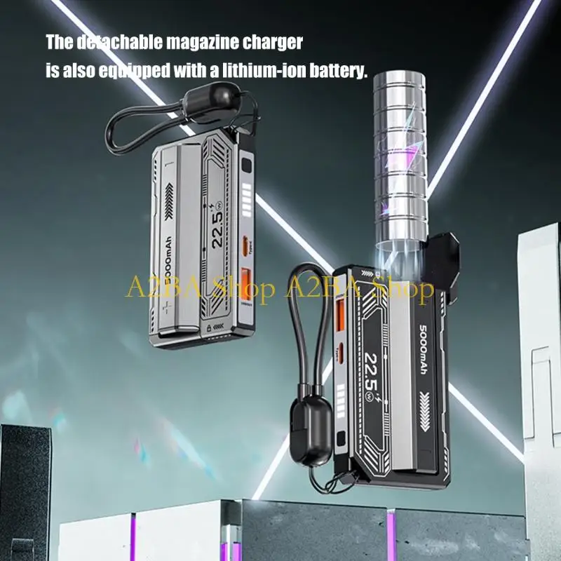 

A2BA Interchangeable 21700 Battery Storage Case Sleeve Quick Eject Mechanism High Impact ABS Construction no Battery