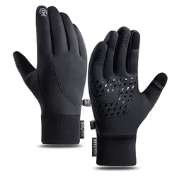 Gants thermiques imperméables et coupe-vent pour homme et femme, mitaines chaudes, écran tactile, temps froid, course à pied, conduite, cyclisme, hiver