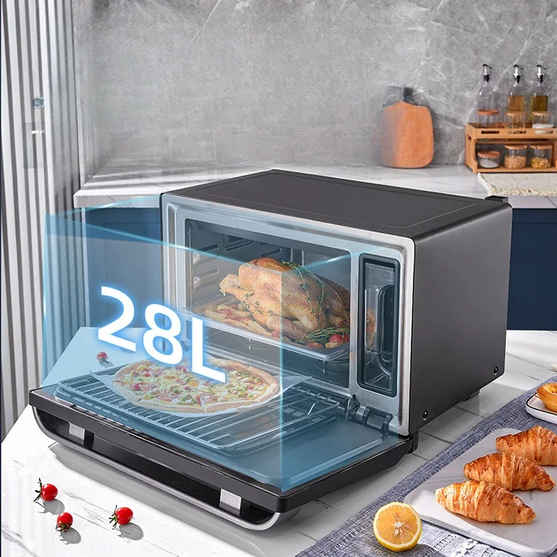 Household smart steaming oven multi-functional baking two-in-one large capacity 28L home steaming and baking machine