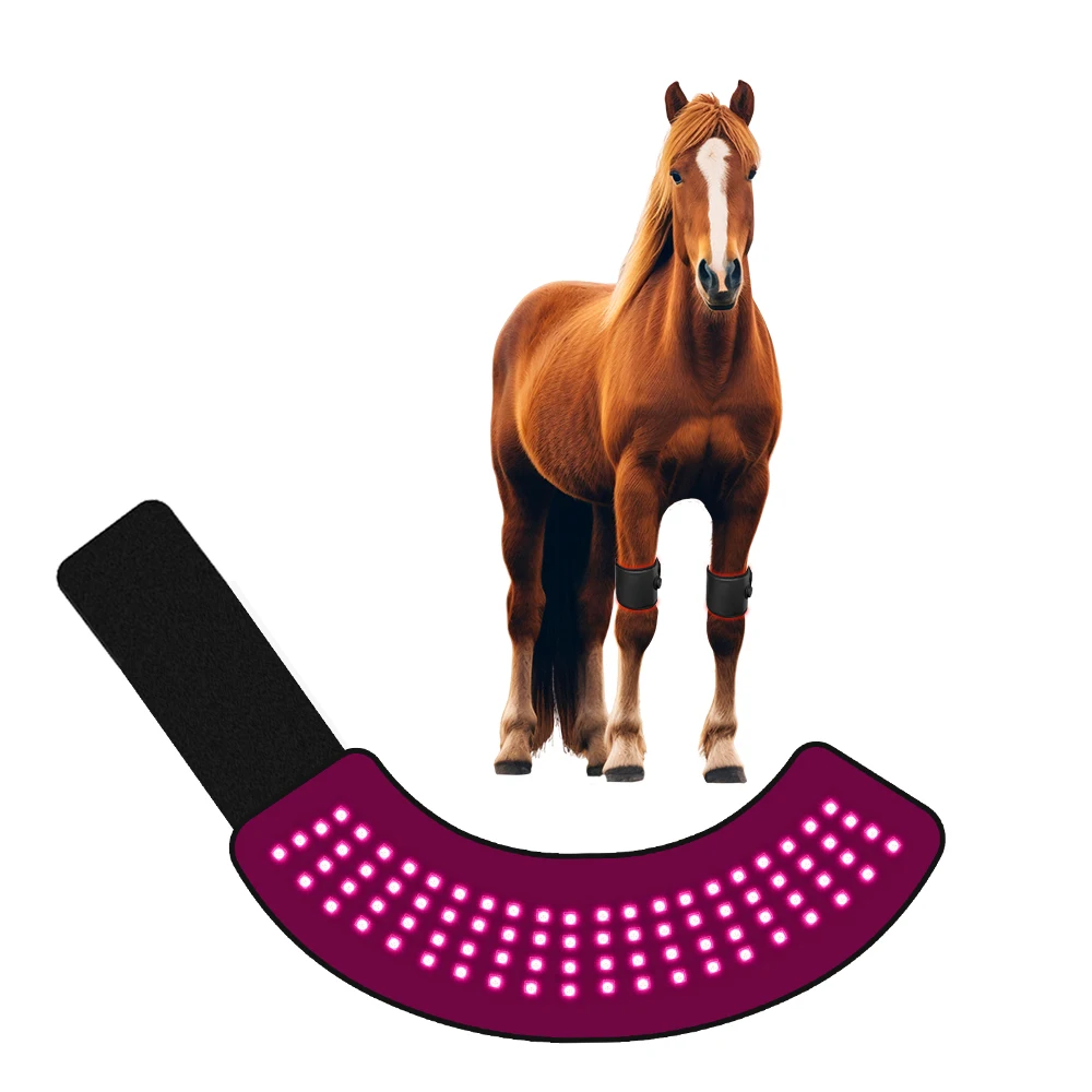 Flexible Physical Red Light Belt for Inflammation Device Professional Horse Equine Hoof Care Cordless Built-in