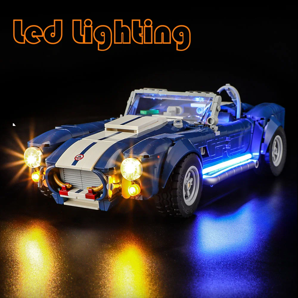 

Набор освещения для радиоуправляемой версии LEGO Shelby Cobra 427 S/C не включает строительный блок (только комплект светодиодных фонарей)